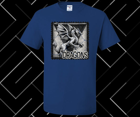 Dragons Stamp Graphic Tee & Sweatshirt