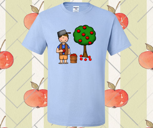 Johnny Appleseed Apple Bushel Graphic Tee