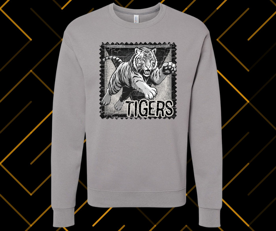 Tiger Stamp Graphic Tee & Sweatshirt
