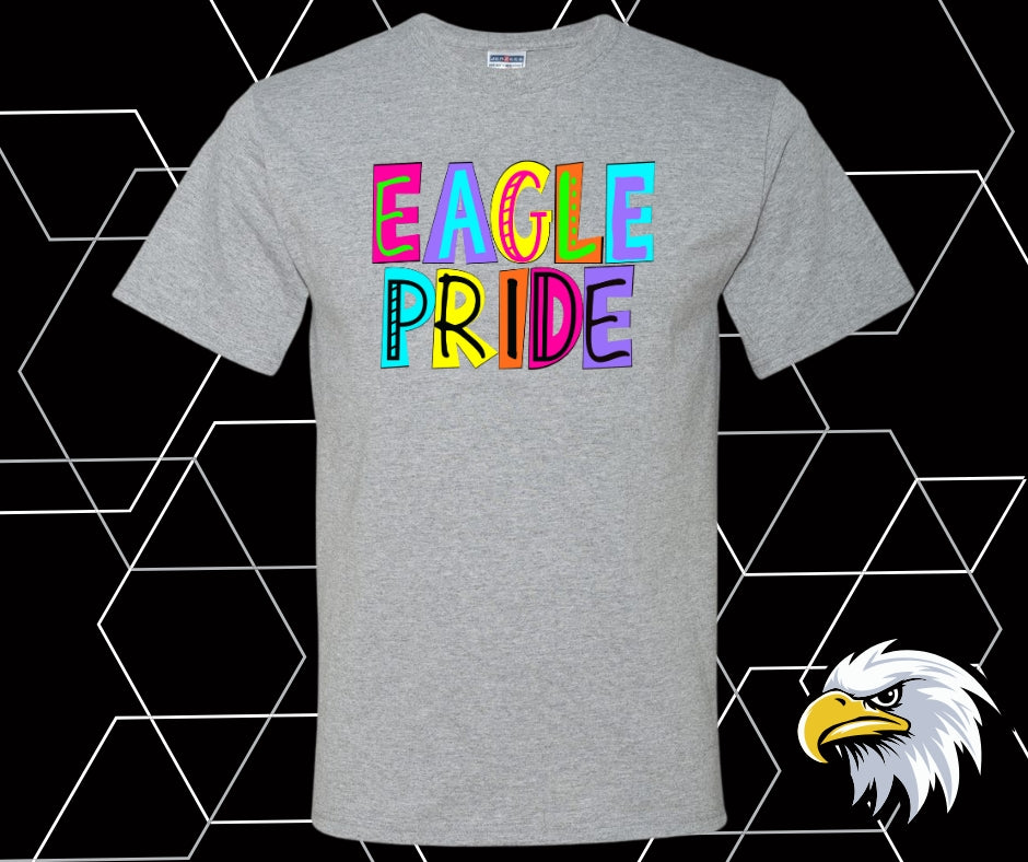 Eagles Doodle Block Neon Graphic Tee