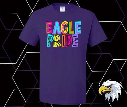 Eagles Doodle Block Neon Graphic Tee