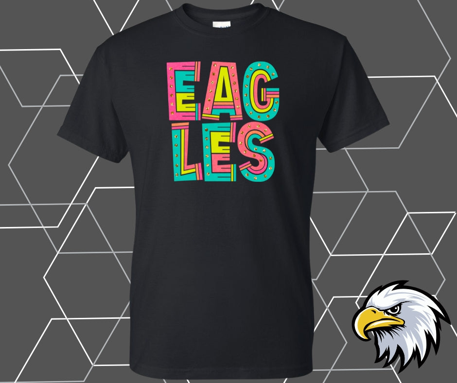 Eagles Neon Block Graphic Tee