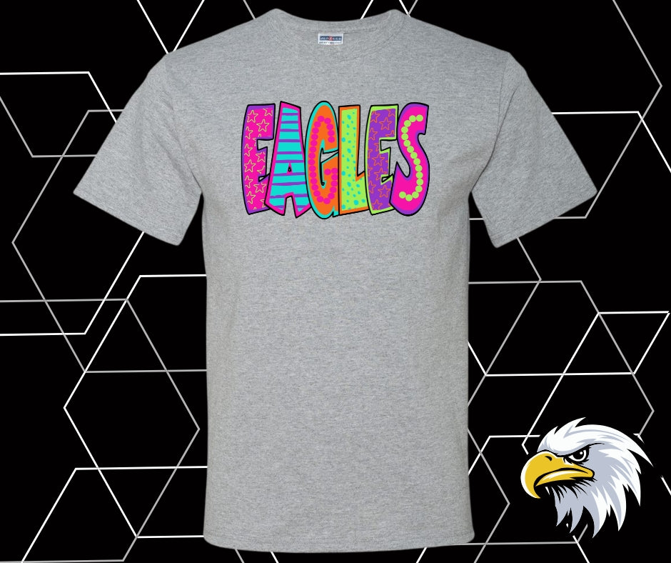 Eagles Neon Retro Graphic Tee