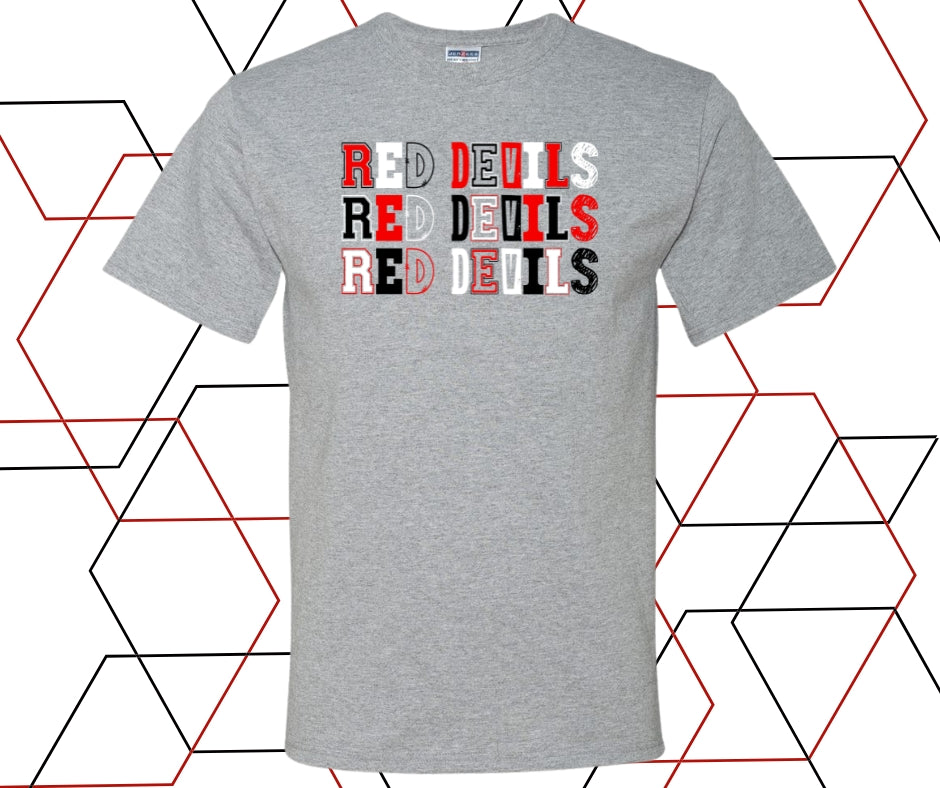 Red Devils Varsity Block Graphic Tee