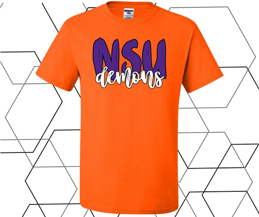 NSU Demons Purple Graphic Tee