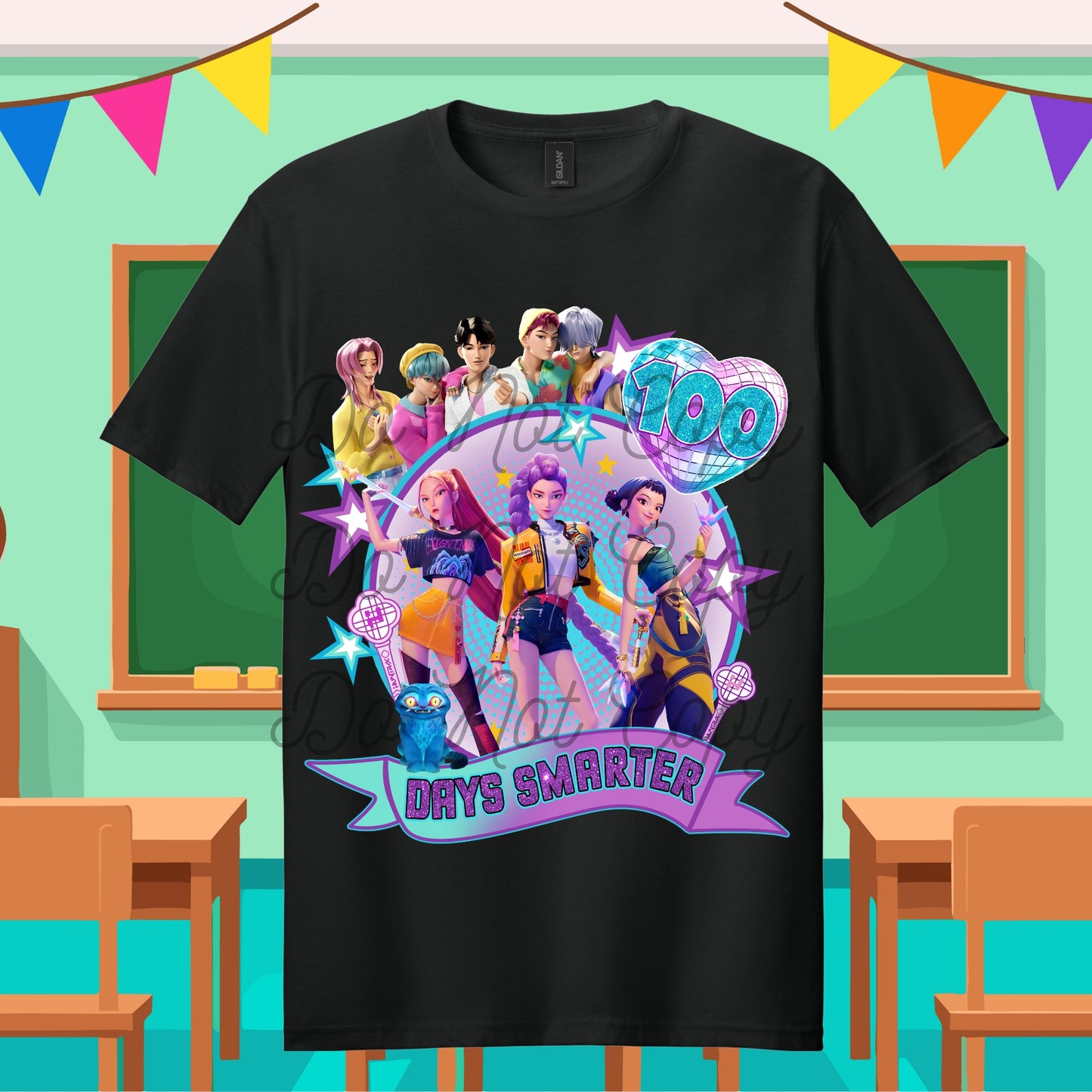 100 Days of School K-Pop Tee