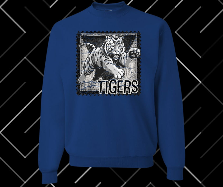 Tiger Stamp Graphic Tee & Sweatshirt