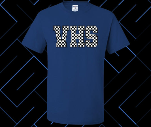 VHS (Vinton) Checker Graphic Tee