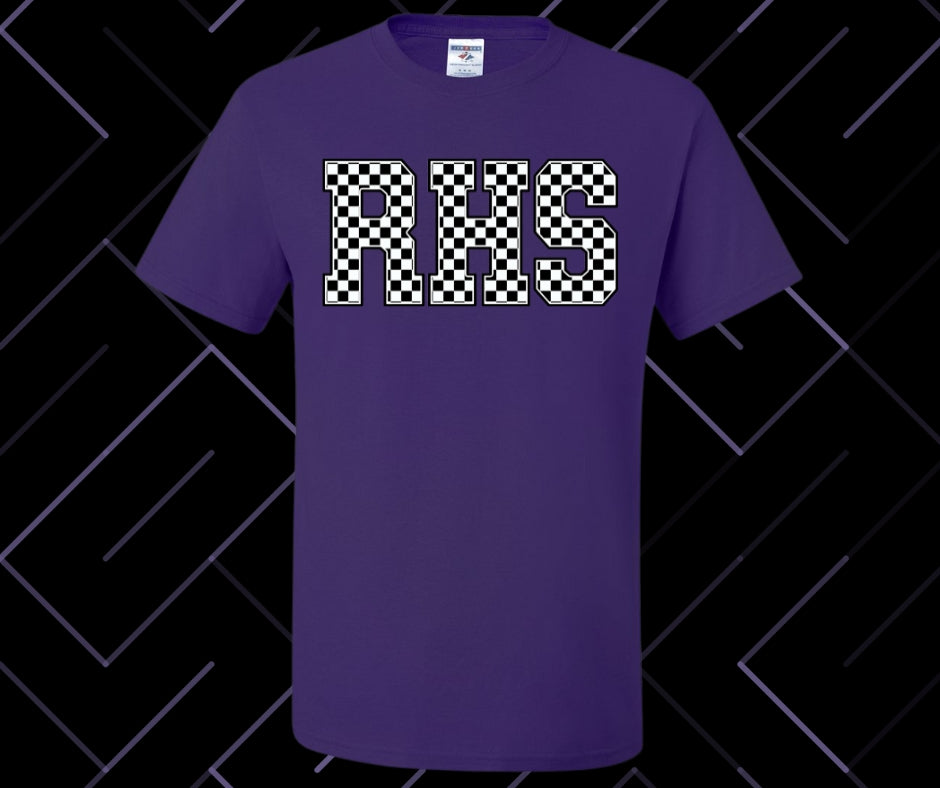 RHS (Rosepine) Checker Graphic Tee