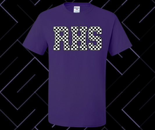 RHS (Rosepine) Checker Graphic Tee
