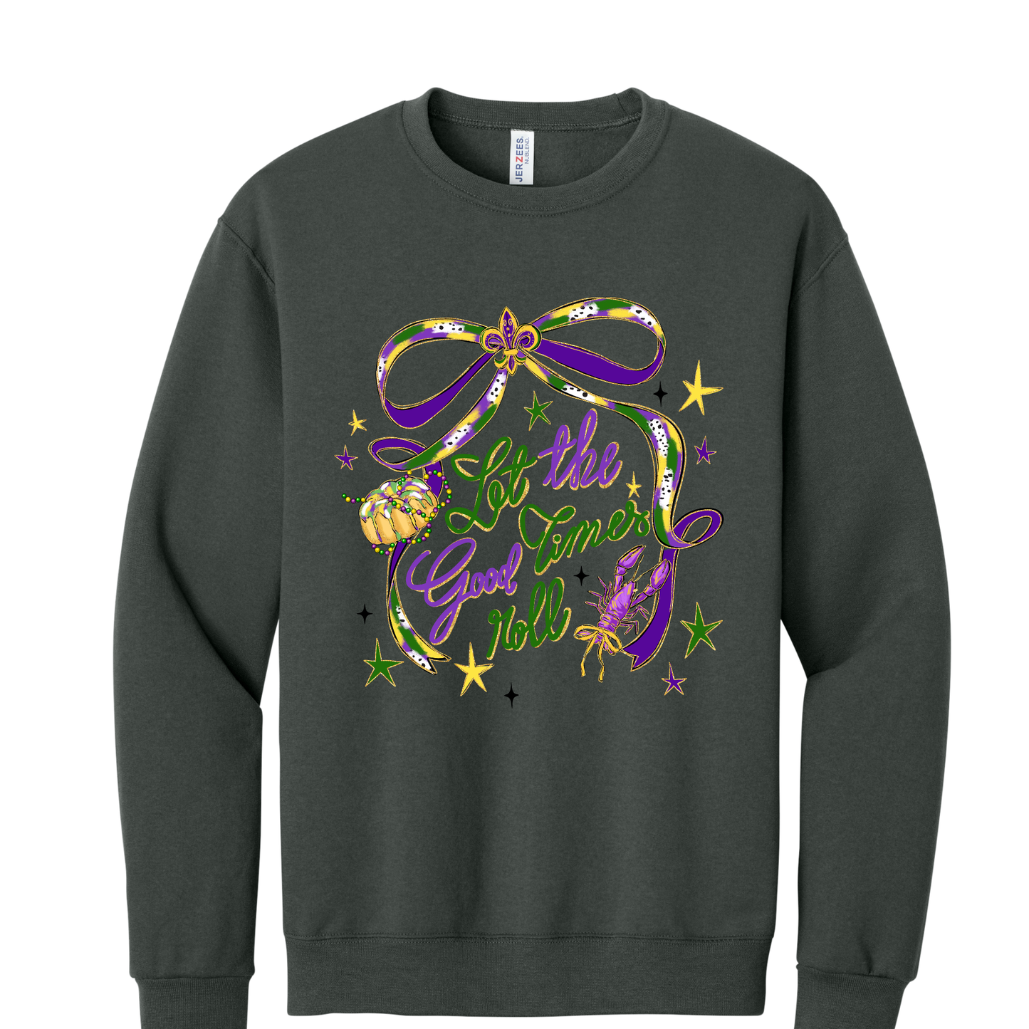Let The Good Times Roll Girly Mardi Gras Tee