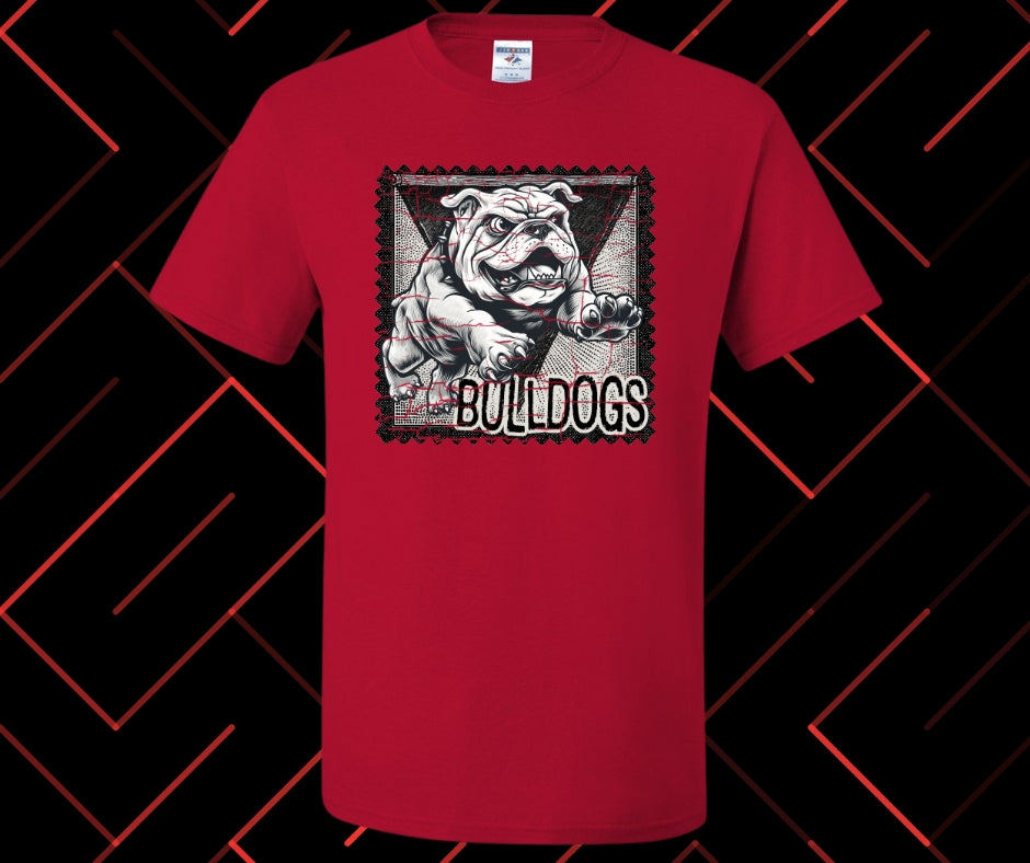 Bulldogs Stamp Graphic Tee & Sweatshirt