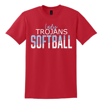 Lady Trojan's Softball tee