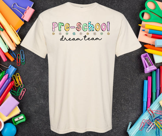 Teacher Dream Team Comfort Color Graphic Tee