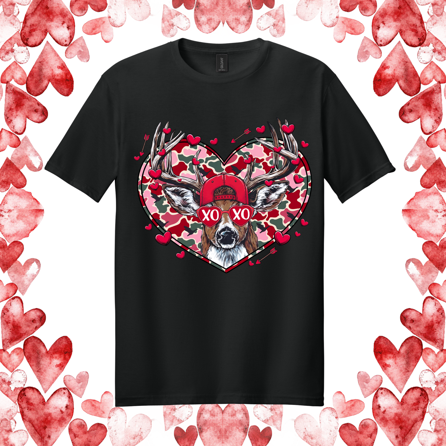 Cool Deer Valentine's Day Tee