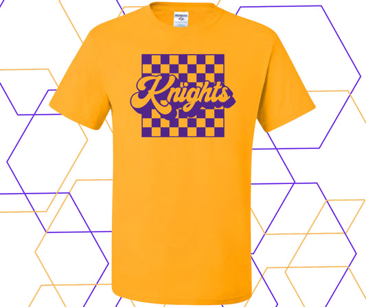 Knights Retro Checker Graphic Tee