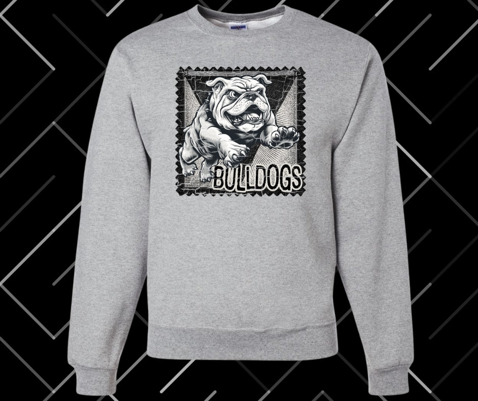 Bulldogs Stamp Graphic Tee & Sweatshirt