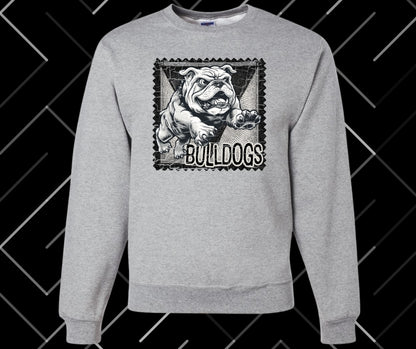 Bulldogs Stamp Graphic Tee & Sweatshirt