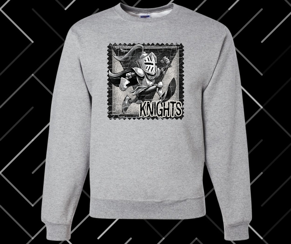 Knights Stamp Graphic Tee & Sweatshirt