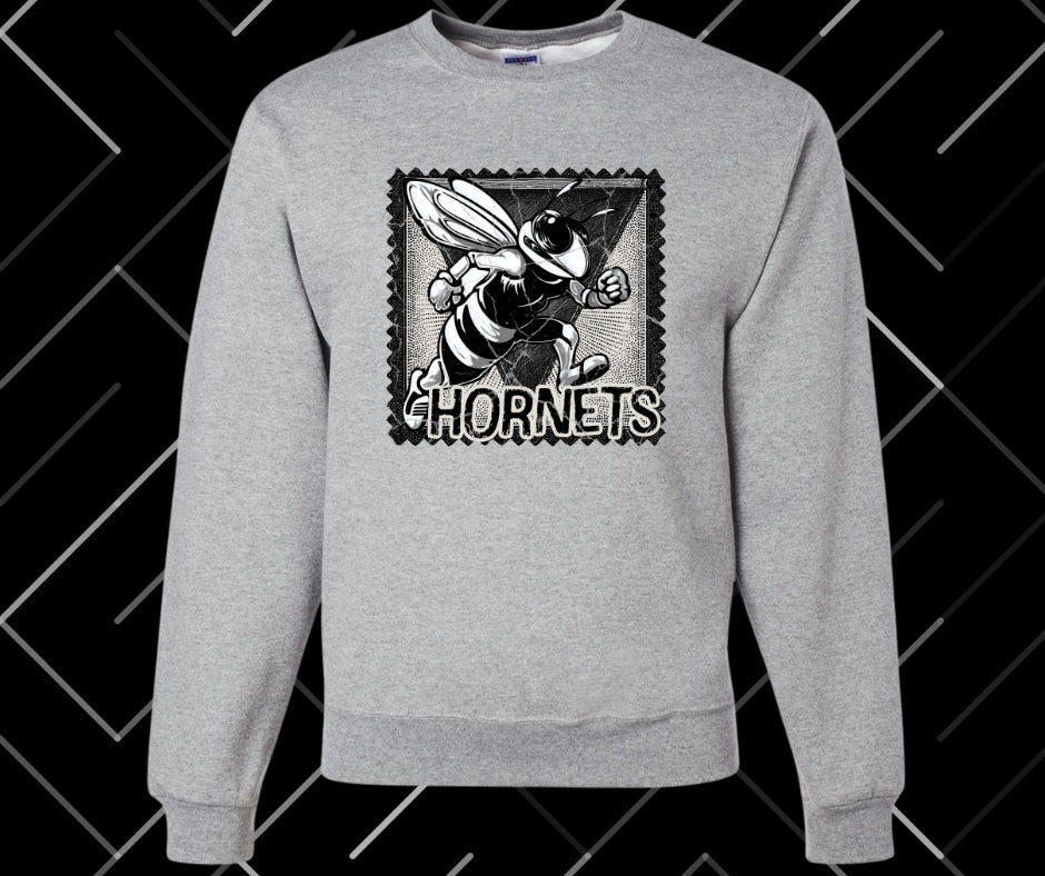 Hornets Stamp Graphic Tee & Sweatshirt