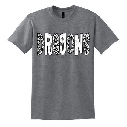 Dragons Leopard Doodle Tee