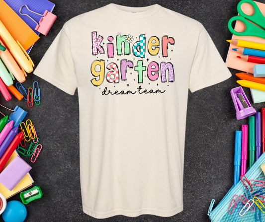 Teacher Dream Team Comfort Color Graphic Tee