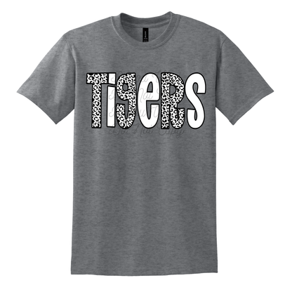 Tigers Leopard Doodle Tee
