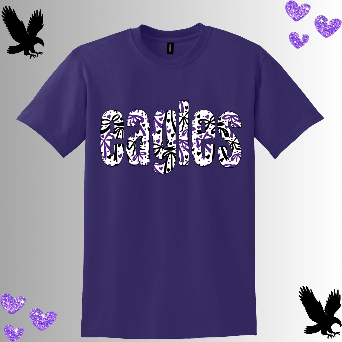 Eagles Coquette Bow Tee