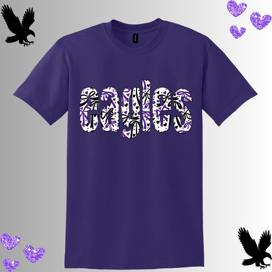 Eagles Coquette Bow Tee