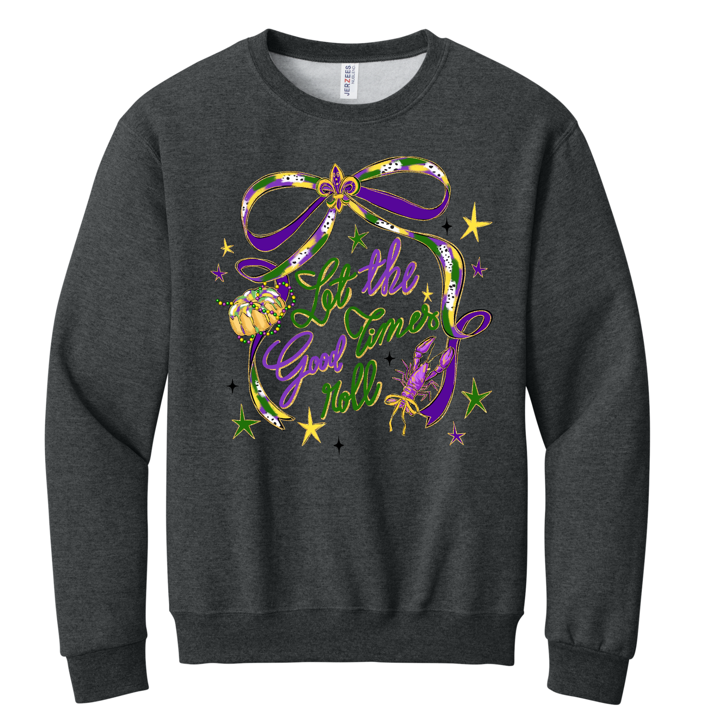 Let The Good Times Roll Girly Mardi Gras Tee