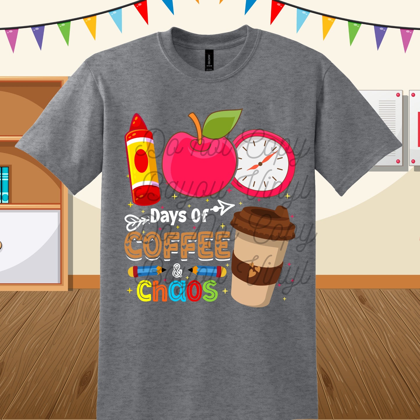 100 Days of Coffee and Chaos Tee