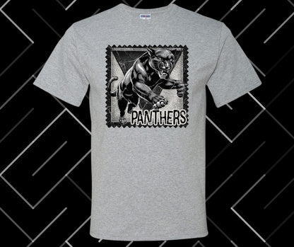 Panthers Stamp Graphic Tee & Sweatshirt