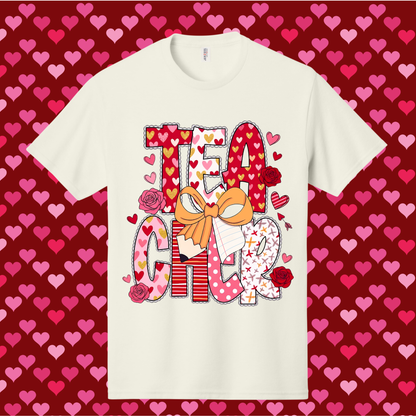 Teachers Coquette Valentine's Tee