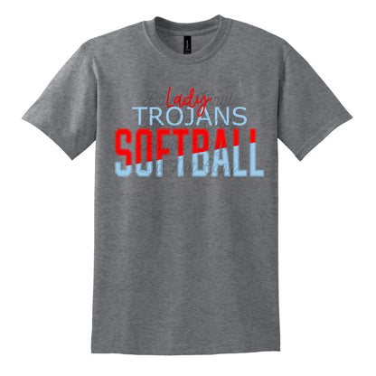 Lady Trojan's Softball tee