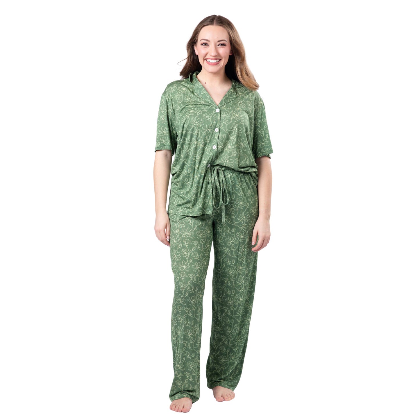 Heritage Bloom Bamboo Pajama Set