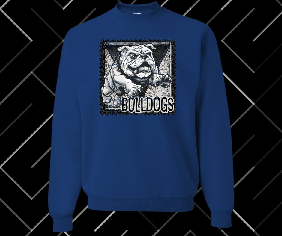 Bulldogs Stamp Graphic Tee & Sweatshirt