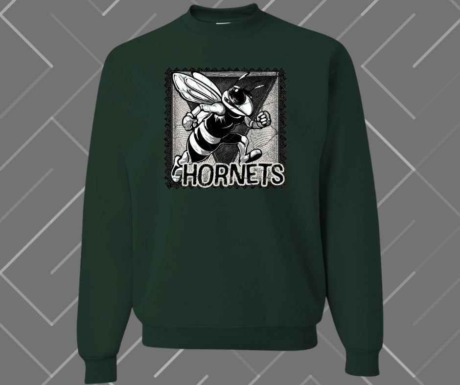 Hornets Stamp Graphic Tee & Sweatshirt
