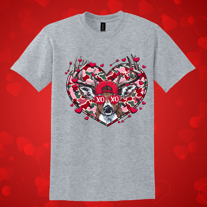 Cool Deer Valentine's Day Tee