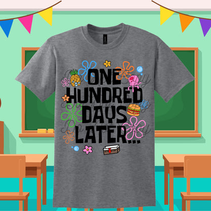 100 days later Spongy Inspired Tee