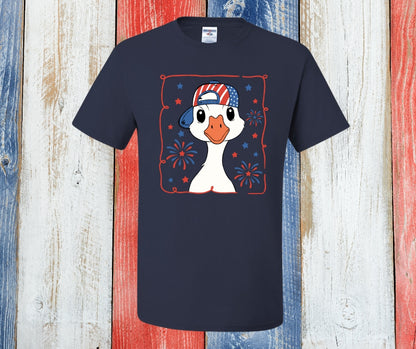 Boy Goose Patriotic Graphic Tee