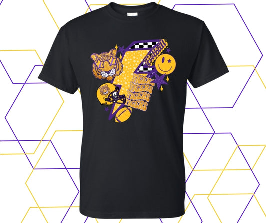 Tiger's Football Collage Graphic Tee