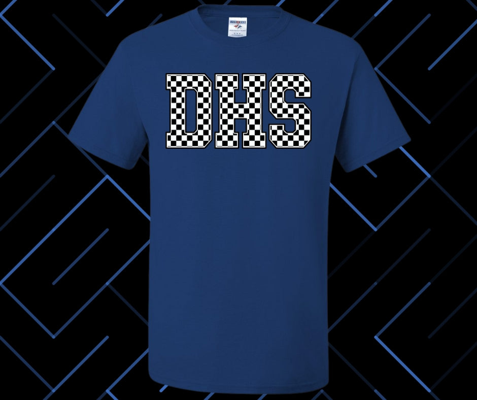 DHS (DeRidder) Checker Graphic Tee