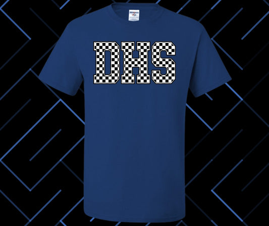 DHS (DeRidder) Checker Graphic Tee