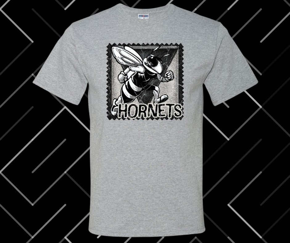 Hornets Stamp Graphic Tee & Sweatshirt