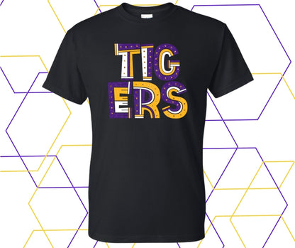 Tigers Retro Block Graphic Tee