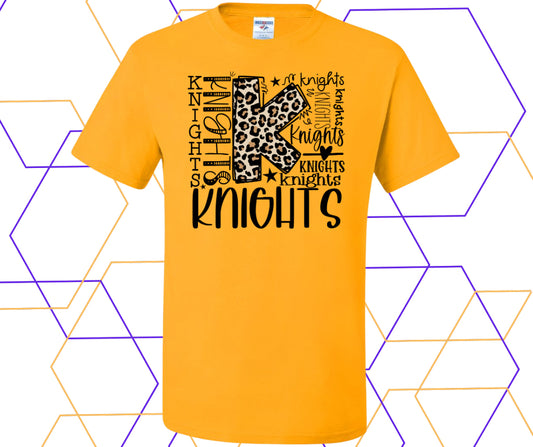 Knights Leopard Collage Graphic Tee