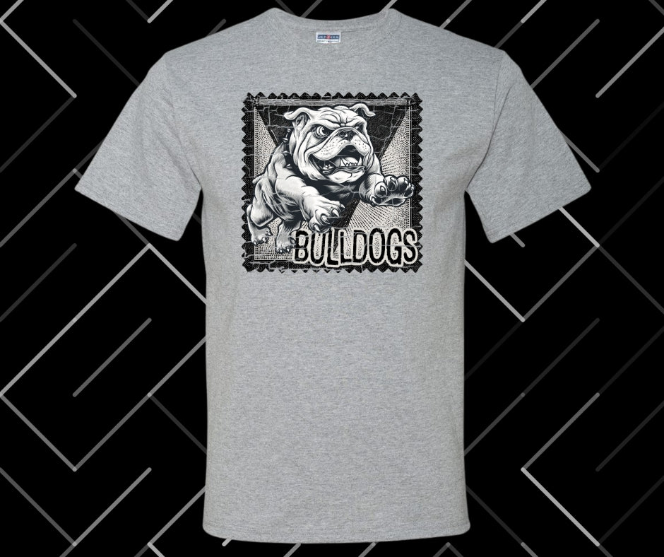 Bulldogs Stamp Graphic Tee & Sweatshirt
