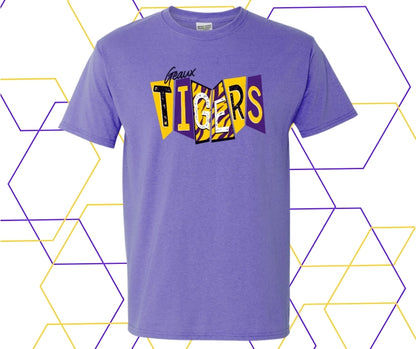 Geaux Tigers Block Graphic Tee