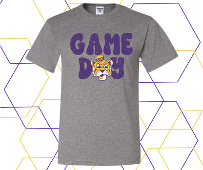 Game Day Tiger Mascot Throwback Graphic Tee