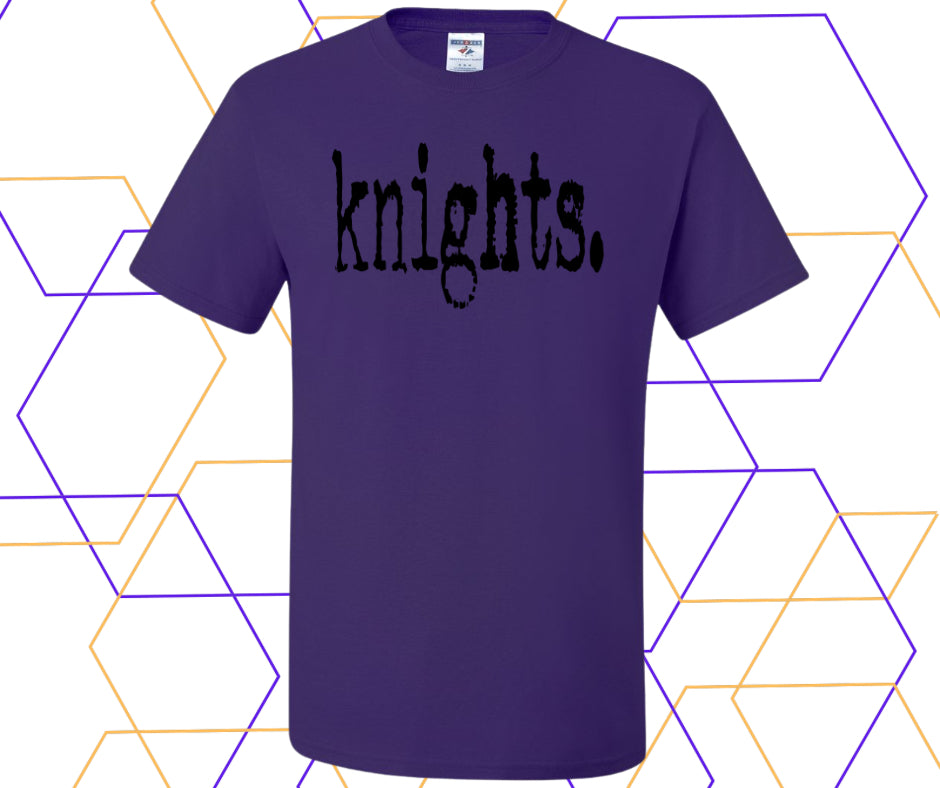 Knights Minimalists Text Graphic Tee